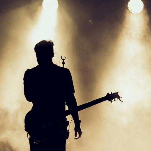 Jack Pantazis silhouette with guitar