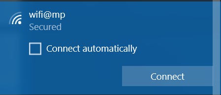 Optional, check connect automatically in internet access settings , which can be accessed from the windows taskbar
